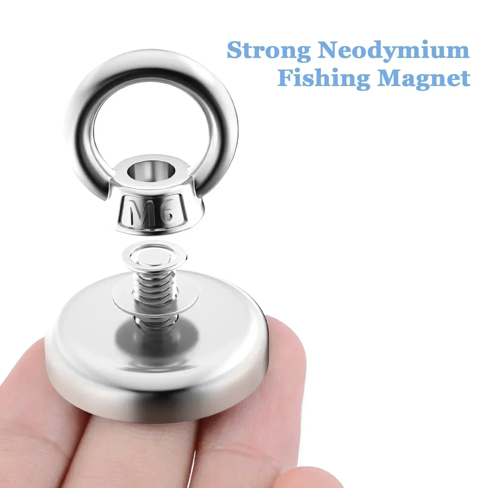Starker Neodym-Magnet für Haken Duty N52 Schwerer Ringschraube mit versenktem Loch Bergungsköder Sucher Imans Artikel Werkzeuge – Detail 5