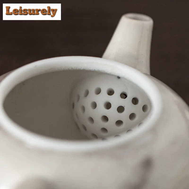 110ml Ink Painting Zhiye Roasting Teapot Zen Tea Infuser Pot Tea Brewing Kettle With Filter Flower Tea For Tea Supplies Craft