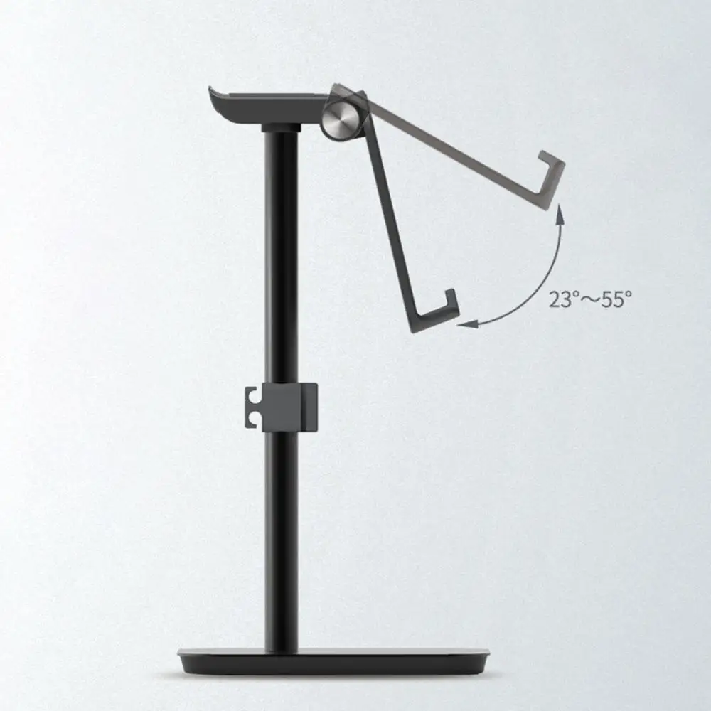 Desktop Aluminum Alloy Bracket Mobile Phone Tablet Dual Adjustment Bracket Fodable Holder for Mobile Phone Tablet