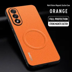 Luxury Magnetic Holder Shockproof Silicone Phone Case - Fits OnePlus Nord Series - OnePlus Ace 5 Ultra (Orange)