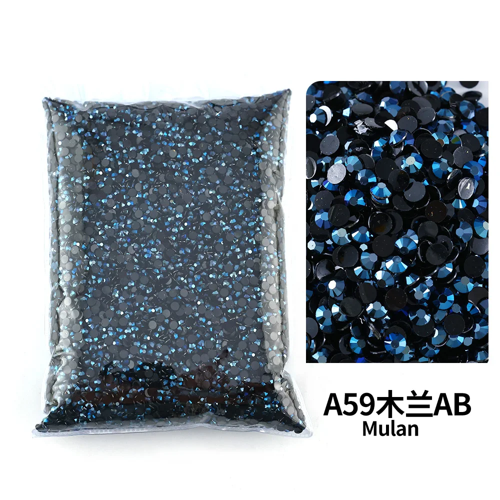 Bulk Wholesale Jelly Color AB Transparent Faceted FlatBack Resin Rhinestones for Nail Art & Garment Decoration