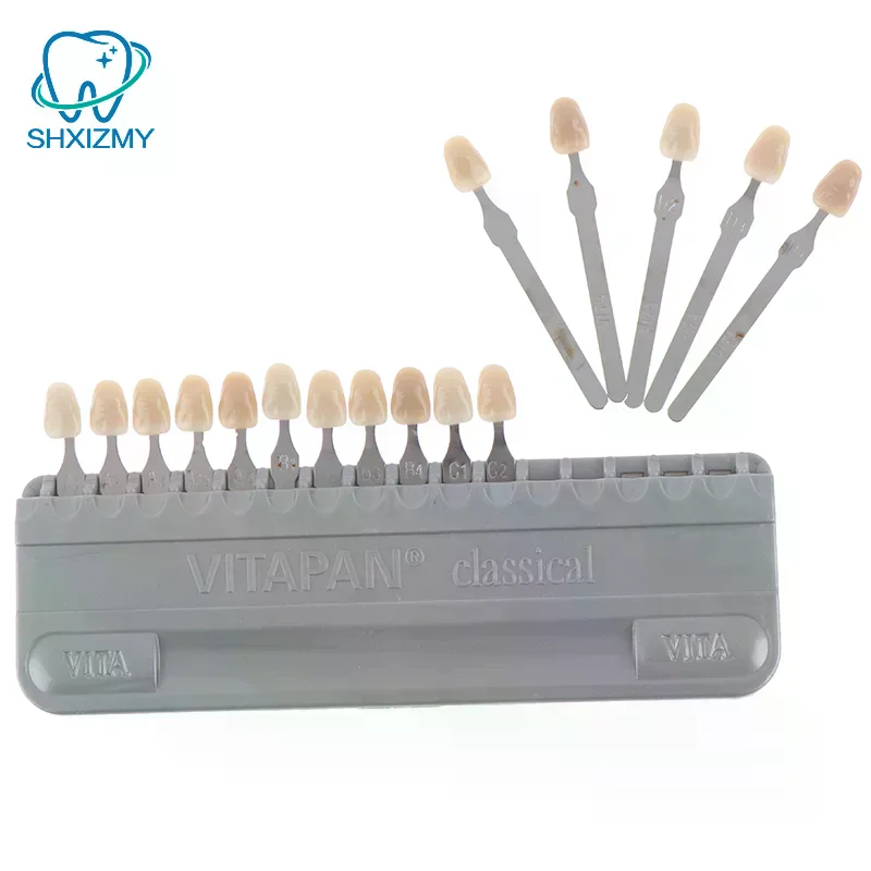 Prodotti per lo sbiancamento dei dentiGuide Materiale dentale Vita 16 colori Modello di dente Piastra colorimetrica Design a forma di dente per dispositivo di bellezza - immagine 2