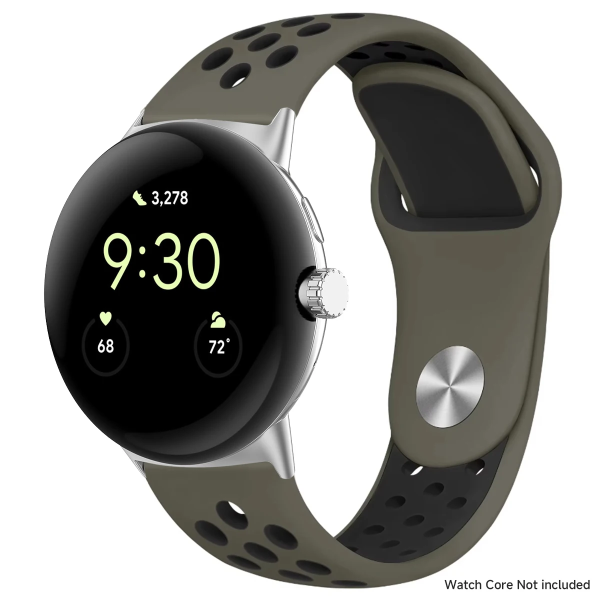 Breathable Silicone Sports Band for Google Pixel Watch - 41mm & 45mm Accessory Bracelet