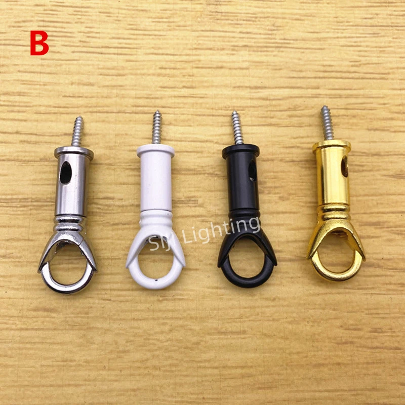 Description Picture 4 of itemCeiling Plate Hook Hardware Zinc Alloy Hook Restaurant Bar Ceiling Rose M10 Ring For led Ceiling Light Closed Hook Opening Rings