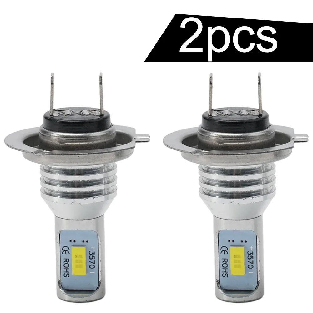 자동차 LED 헤드라이트, DC 12-24V, 방진 H7 부품 교체 세트, 매우 밝은 방수 6000K, 자동차 55W 내구성