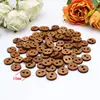 100 or 200pcs 8mm Mini Wooden Buttons for Crafts Sewing Accessories Handmade love letter scrapbook wedding decoration 4 Holes 6