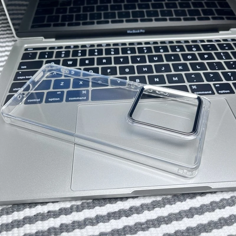 Magnetic Transparent Shockproof Protective Case with MagSafe and Bumper Design