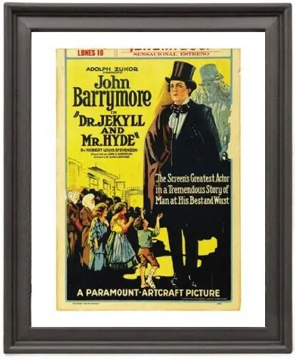 poster-enmarcado-dr-jekyll-y-mr-hyde-1920-marco-de-fotos-impresion-de-papel-fotografico-16x12-pulgadas