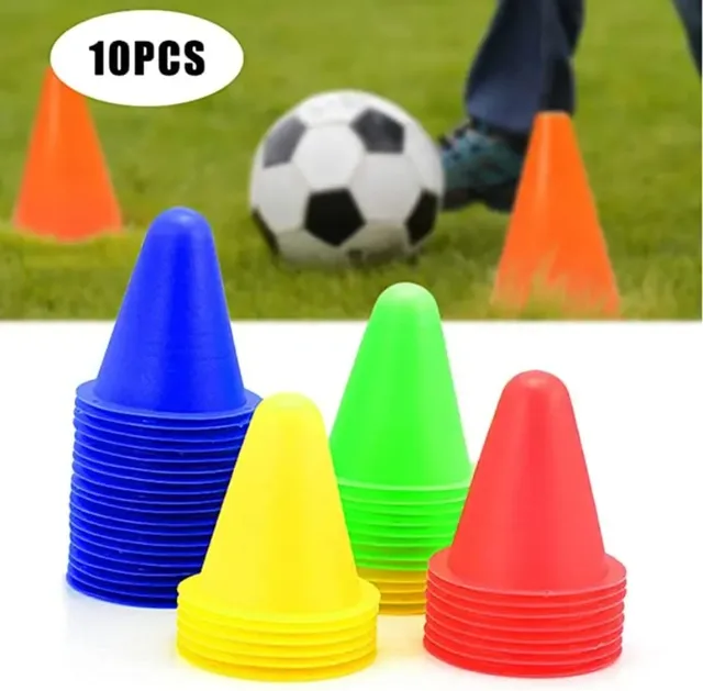 Soft Plastic Agility Field Marker for Soccer, Basketball, Football Indoor or Outdoor Skating Training Cones for Drills and Games 2