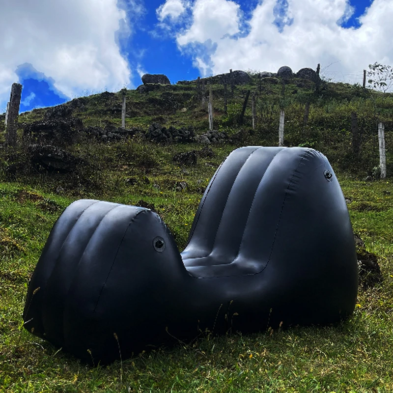 Description Picture 5 of itemInflatable Sofa Bed Relaxing Chair Folding Lounger S Cushion Lazy Comfort Love Furniture Men Women Outdoor Sofa Exotic Cushion