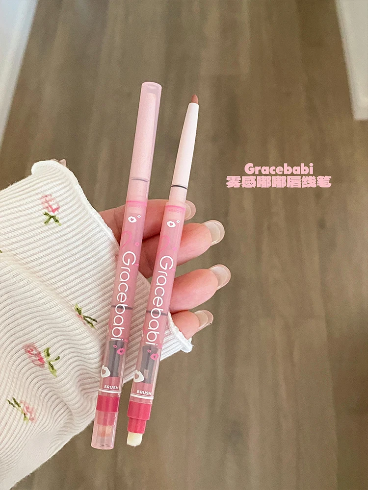 Gracebabi Mist Doodle Lip Liner Doppelkopf-Lipliner, wasserfest, dauerhafte Abdeckung, Lippenfarbe, Lippenstiftbasis – Detail 8