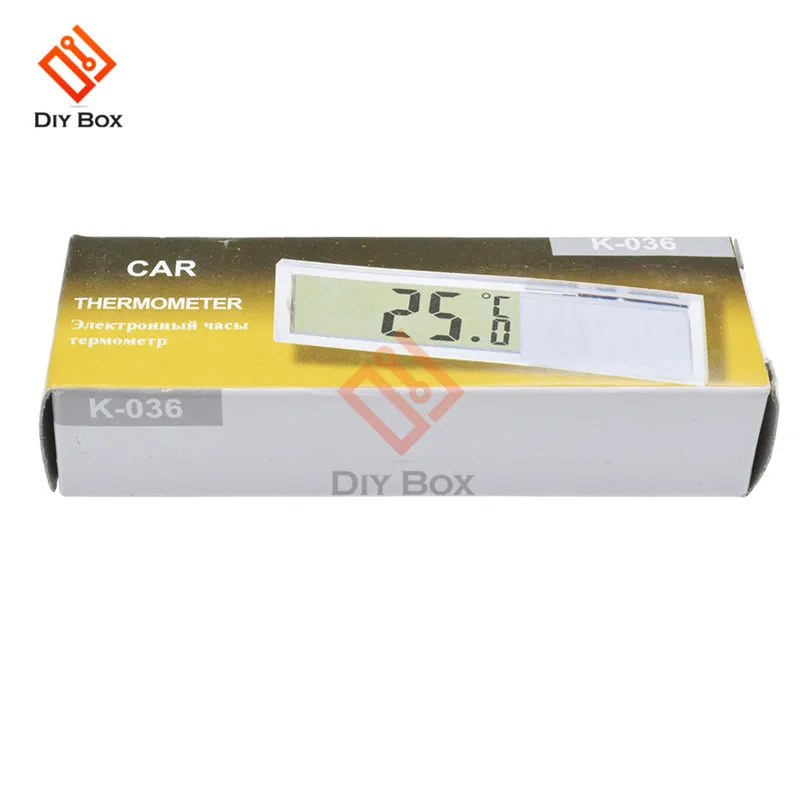 Tragbare 2 in 1 Auto Digital LCD Uhr/Temperatur Display Elektronische Uhr  Thermometer Auto Digitale Zeit Uhr Auto Zubehör - AliExpress