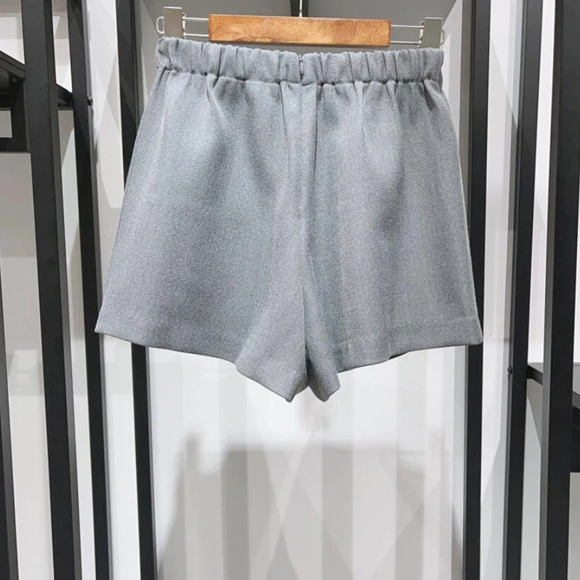 

2023 Early Autumn New Solid Color Slanted Placket All-match Culottes Women