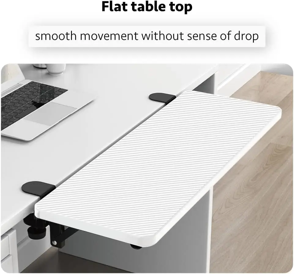 HONJIE Computer Desk Extension Board, Suitable for Office desks, Sturdy Mouse arm Support, Computer Desk Extender, Suitable for