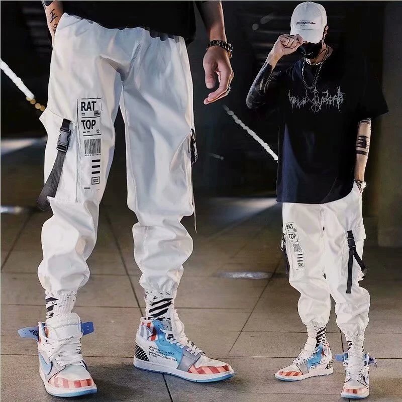 April pantalones pitillo de estilo Hip Hop para hombre, ropa de calle informal, ropa deportiva holgada, pantalones largos el 2020| | - AliExpress