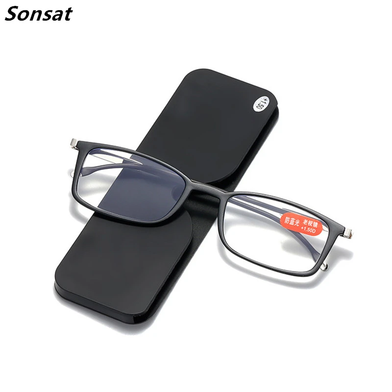 Ultra HD AntiBlue Reading Glasses Mobile Phone Portable Flat Reading