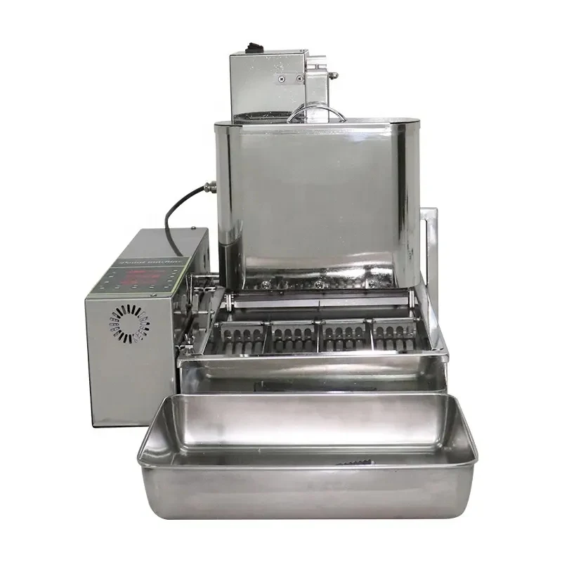 Automatic Donut Making Machine, Commercial 4-Row Automatic Bread Fryer
