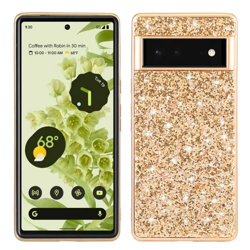 Per Google Pixel 7 Pro Case Luxury Hard Pc Shining Glitter Slim Cover Posteriore Protettiva Per Google Pixel 7 7Pro Pixel7 Shell