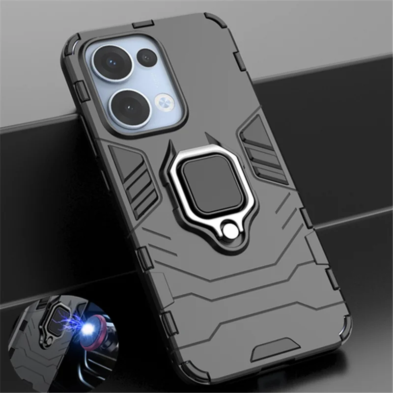 Shockproof Armor Metal Ring Phone Case with Magnetic Car Holder