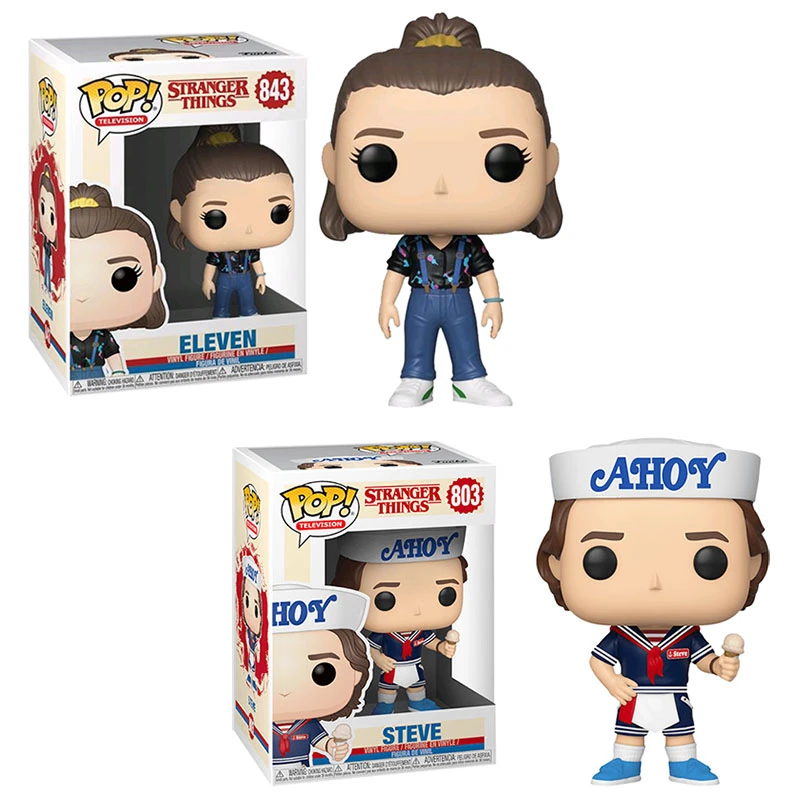 Funko Pop Stranger Things Action Figure Toys #843 Eleven 803 Steve With Ice  Cream Collection Action Figure Limited Edition Gifts - Action Figures -  AliExpress