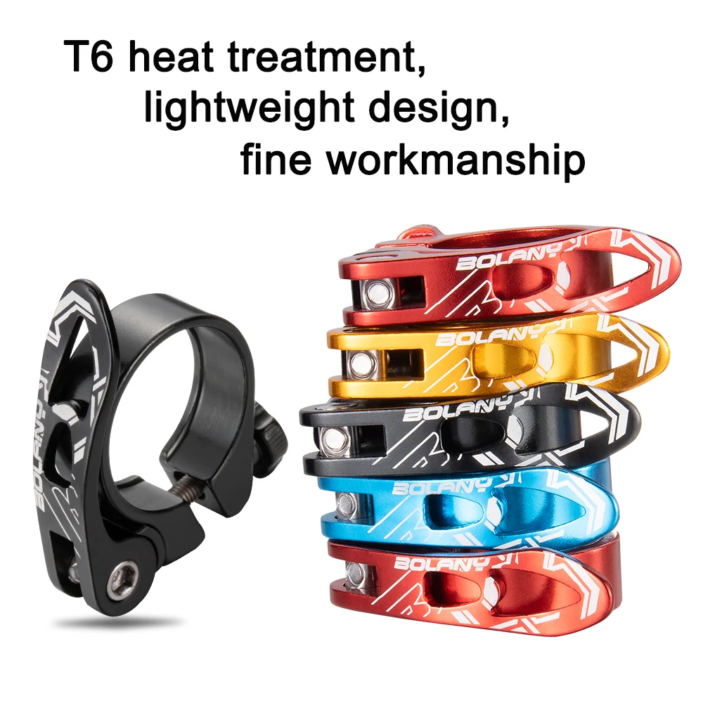 MTB Bici Bicicletta Reggisella Morsetto Rilascio Rapido Tubo Clip