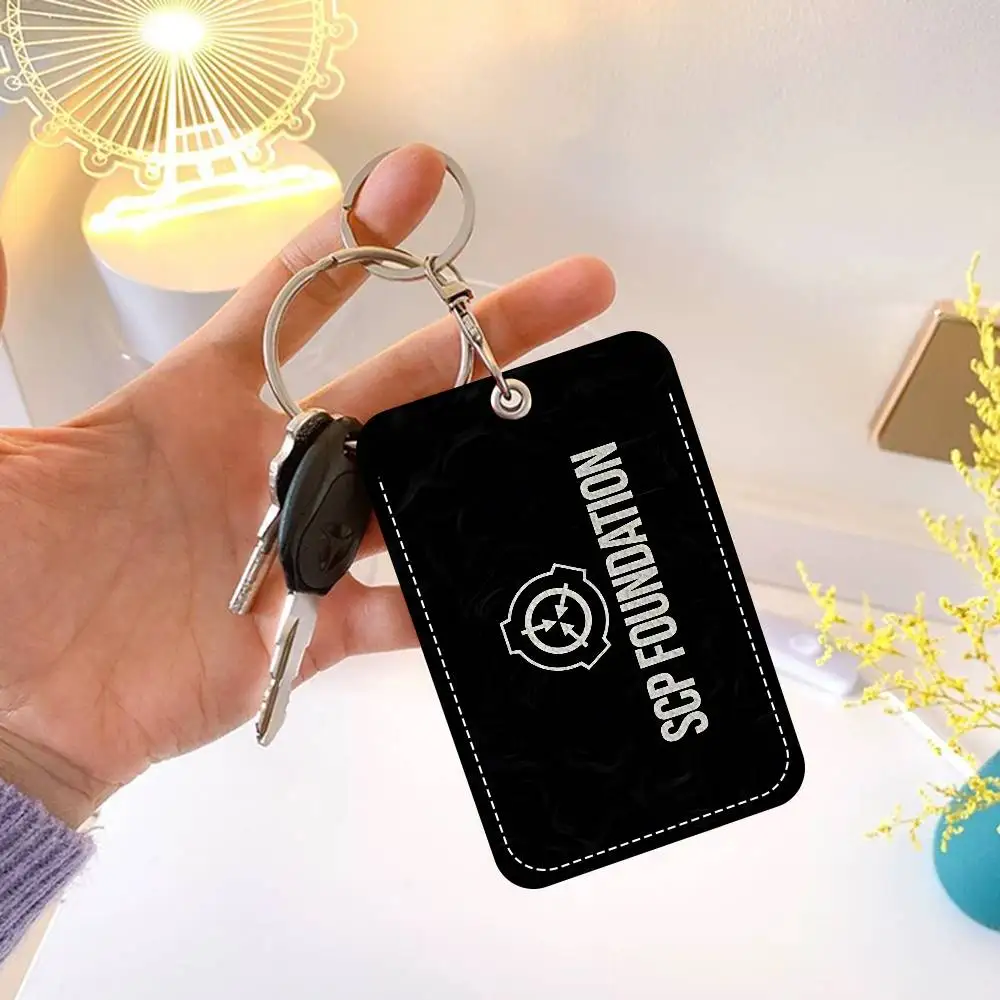 S-SCP 재단 사무용품 남녀 신용카드 열쇠고리 학생증 신분증 홀더 자격증 홀더 카드