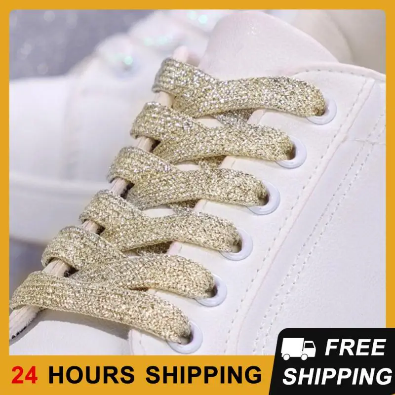 GlitterFlatShoelacesColorfulPearlescentShoelaceForSneakers