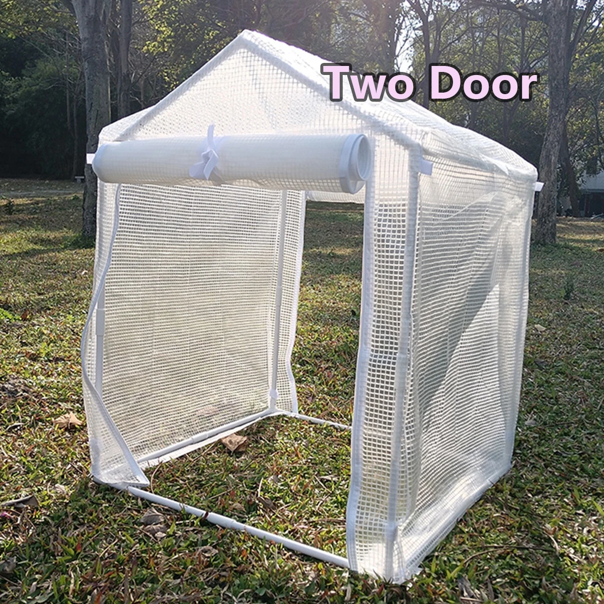 Portable greenhouse rain shelter suitable for indoor and outdoor use in courtyards-easy to install PVC transparent cover that