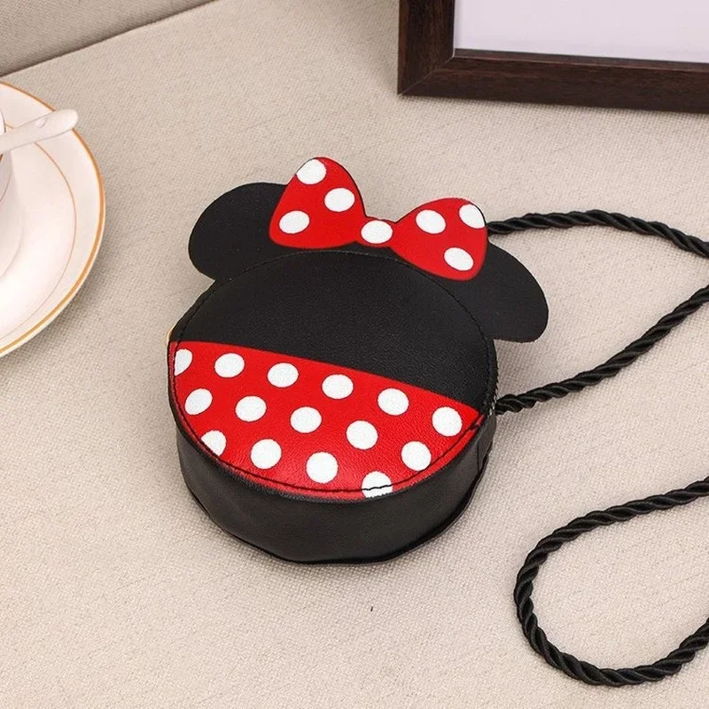 Disney Mickey Minnie Coin Purse new cute cartoon Fashion kids students Shoulder Crossbody bag storage bag Outdoor travel gifts