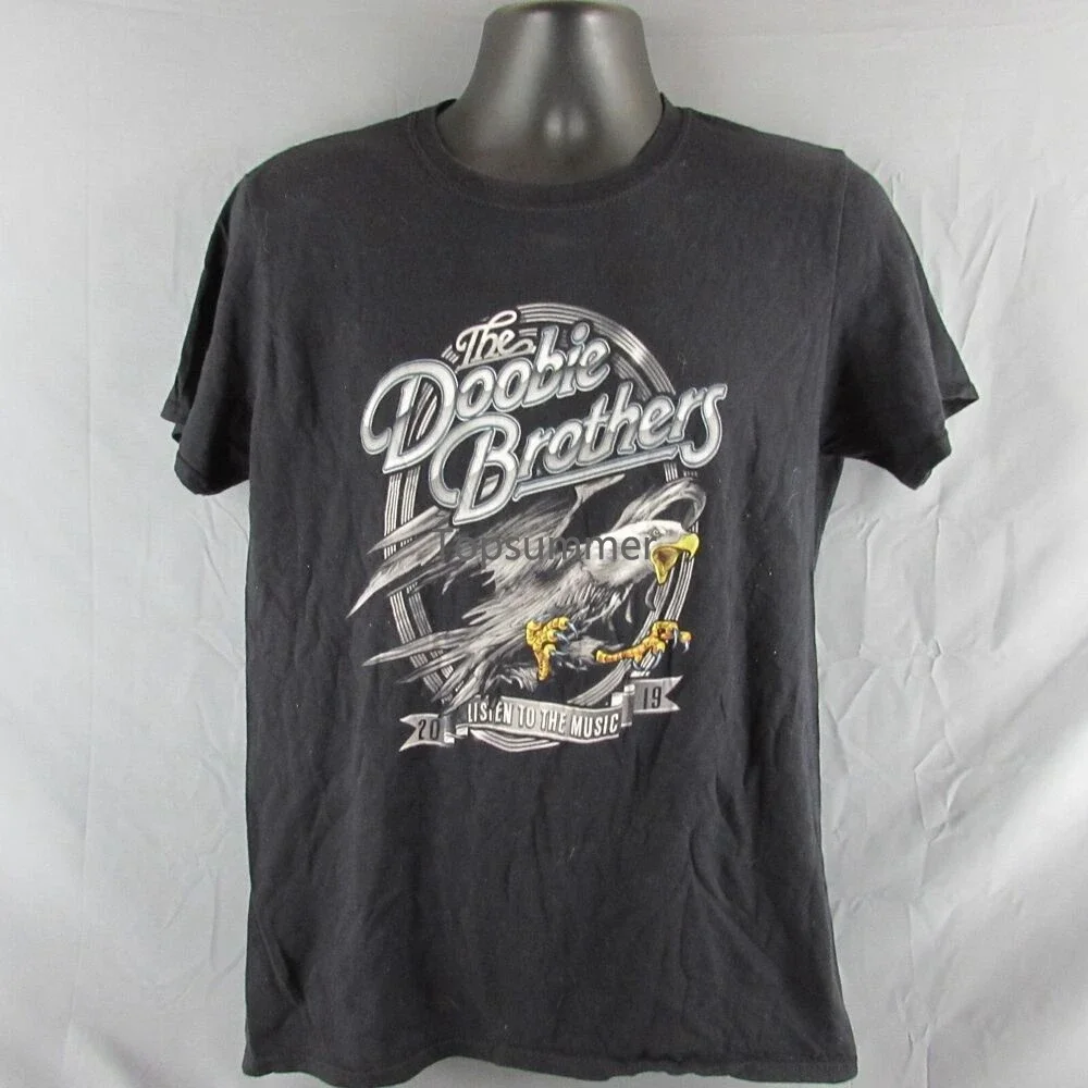 

Рубашка The doоби Brothers Мужская, средняя, слушайте музыку, 2019 тур, черный хлопок