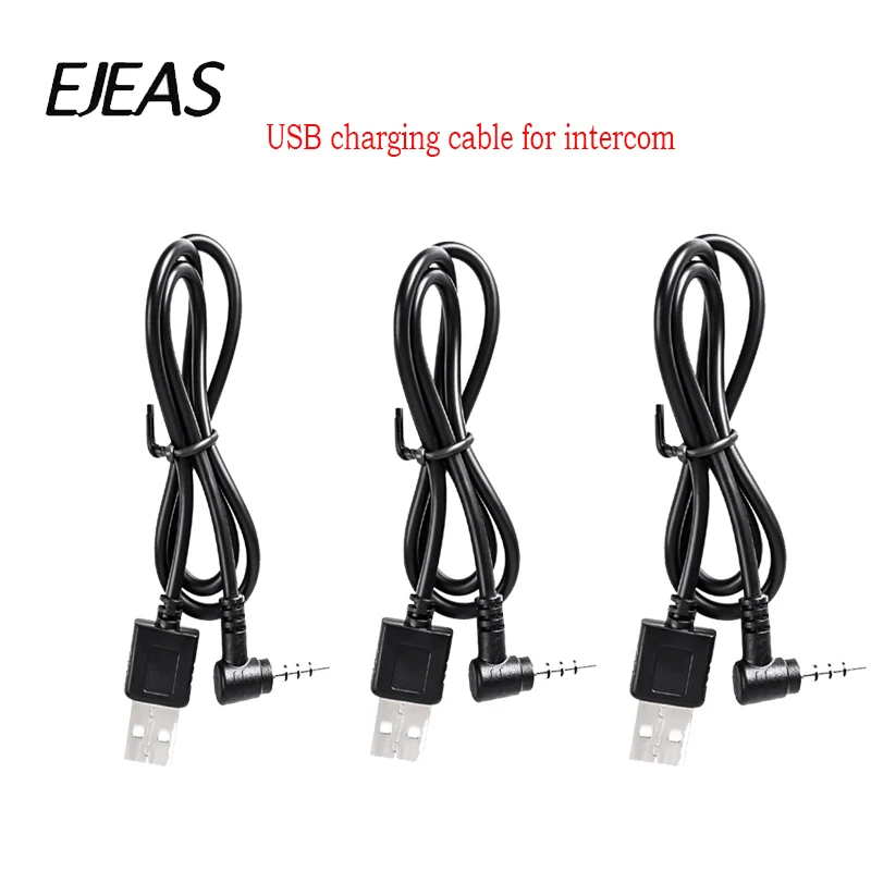 EJEAS  V6 V4 V4C V6C V6 Pro FBIM 3.5mm data charging cable Helmet Intercom Accessories USB Charging Cable