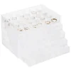 Earring Storage Box Organizer Acrylic Jewelry Storage Box Holder With 5 Drawers Transparent Jewelry Display Stand Earring Box 2