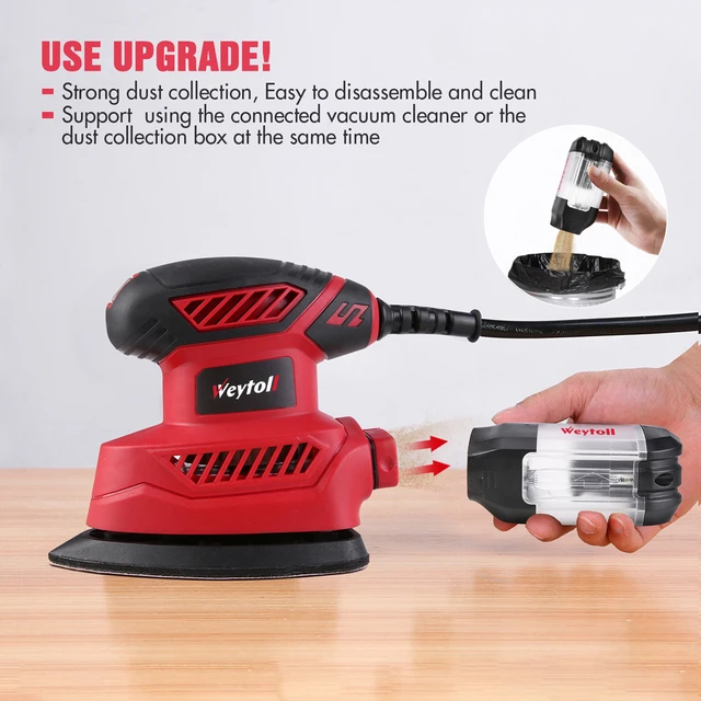 BLACK+DECKER Ponceuse orbitale aléatoire de 5 po à cordon de 2,4