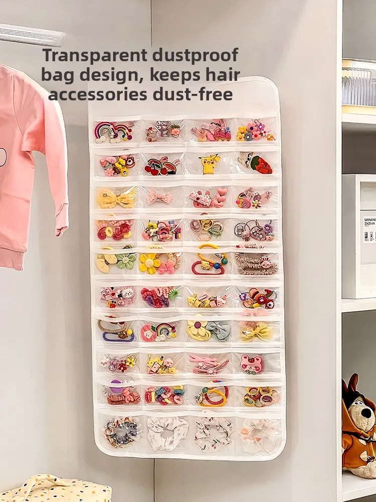 Children's Hair Accories Wall Hanging Storage Organizer Baby Girl's Hair Clips Elastic Ba Hair Hoops Watch ab Clips