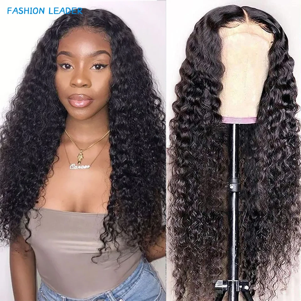 

Transparent Lace Front Human Hair Wigs Deep Wave Wig13x4 Lace Frontal Human Hair Wigs For Black Women Deep Curly Lace Front Wig