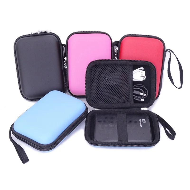 Portable External Hard Drive Zipper Case Bag Pouch Protector