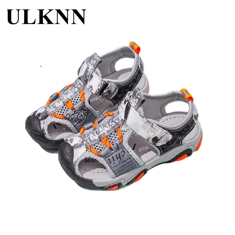 Boy's Sandals New 2023 Children Cuhk Students Beach Shoes Kid's Outdoor Sports Spats Infatnts Movement Baby Sandals