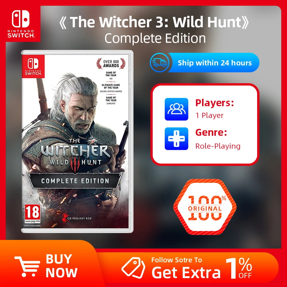 Wereldwijd ontsmettingsmiddel G Nintendo Switch Game Aanbiedingen De Witcher 3 Wilde Hunt Complete Edition  (2 Dlc Inbegrepen) Games Fysieke Cartridge| | - AliExpress