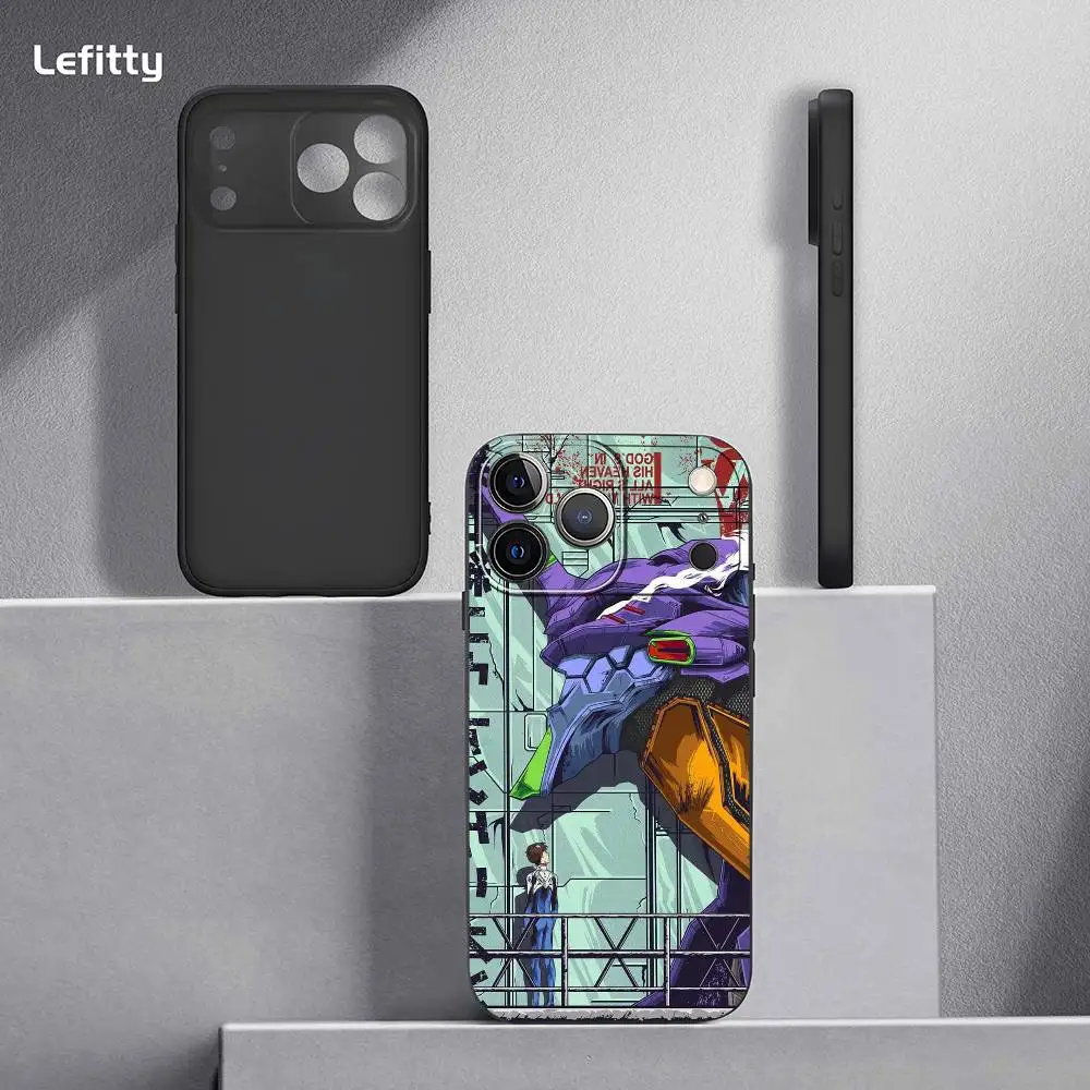 Neon Genesis Evangelion Black Frosted Soft Shell Phone Case