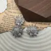 5pc/lot Luxury crystal floral buttons Cubic zirconia button for shirt Decorative CZ sewing buttons for cashmere Knit cardigan 4