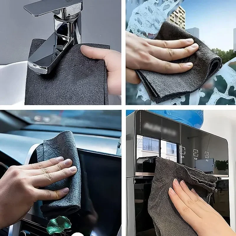 Magic Cleaning Cloths Reusable Microfiber Washing Rags Car Window Mirror Wipe Towels Rag Household Kitchen Clean Tools 5/10pcs microfiber towel cleaning cloth microfiber wash towel microfiber dish cloths dish cleaning cloth dish cloth towel cleaning cloth microfiber dish cloth