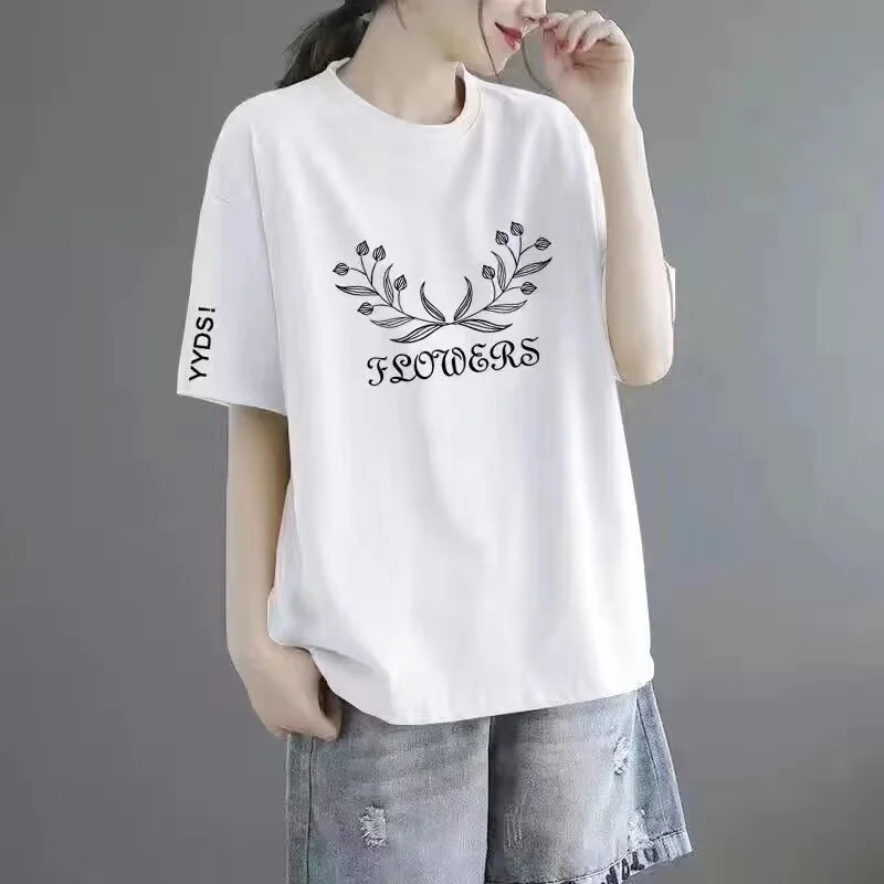 White [pattern] black sleeves