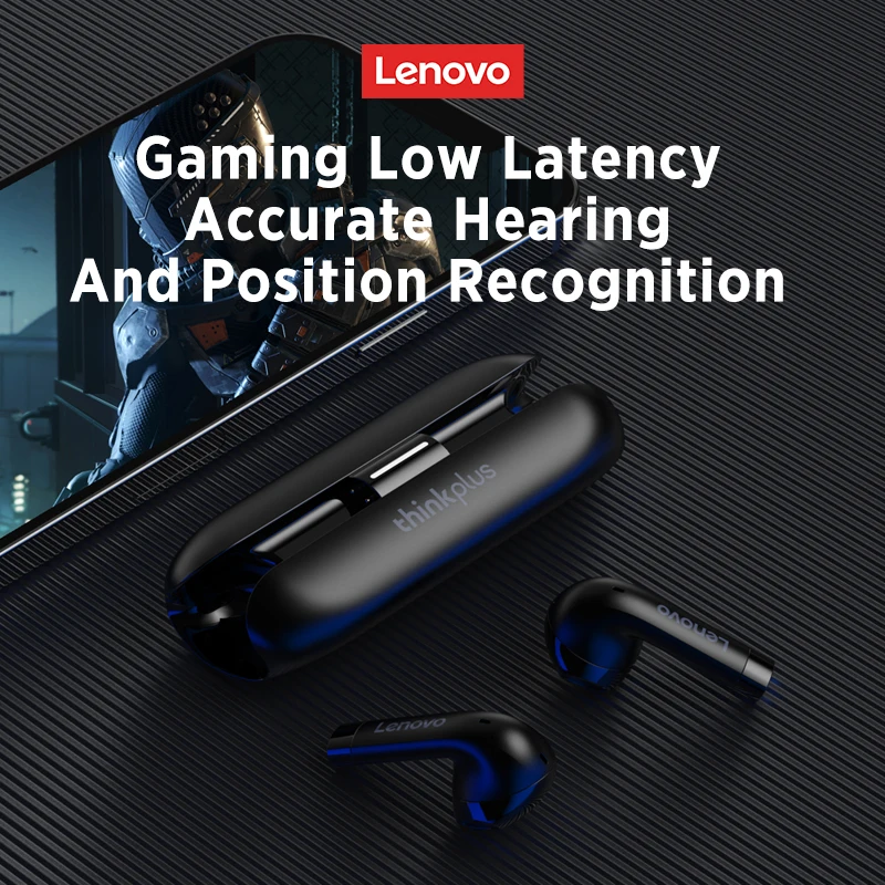 Choice Lenovo Tw60 Gaming Earphones Tws Bluetooth Low Latency Headset Hd Call Noise Reduction With Mic Pro 6 Music Headphones, Alina Gadgets