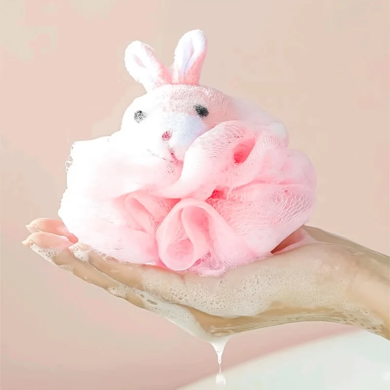 Bath Sponges Animal Kids Loofah Bath Pouf Mesh Animal Toy Sponge Colorful Cartoon Body Scrubber Balls Shower Mesh for Kids
