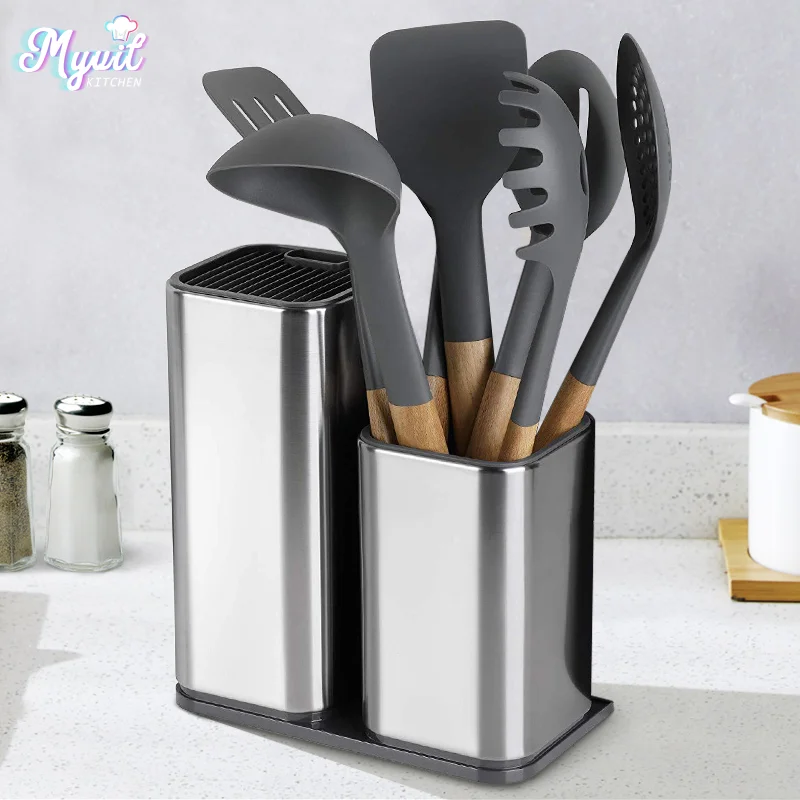 Knife Stand Holder For Kitchen Knife Stainless Steel Knife Holder Stand ...