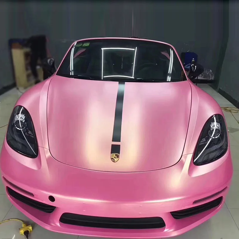 

ROHs Certification Glitter Chameleon Matte Diamonds Gold To Pink Vehicle Wrap Supplies Automotive Wrap Colors