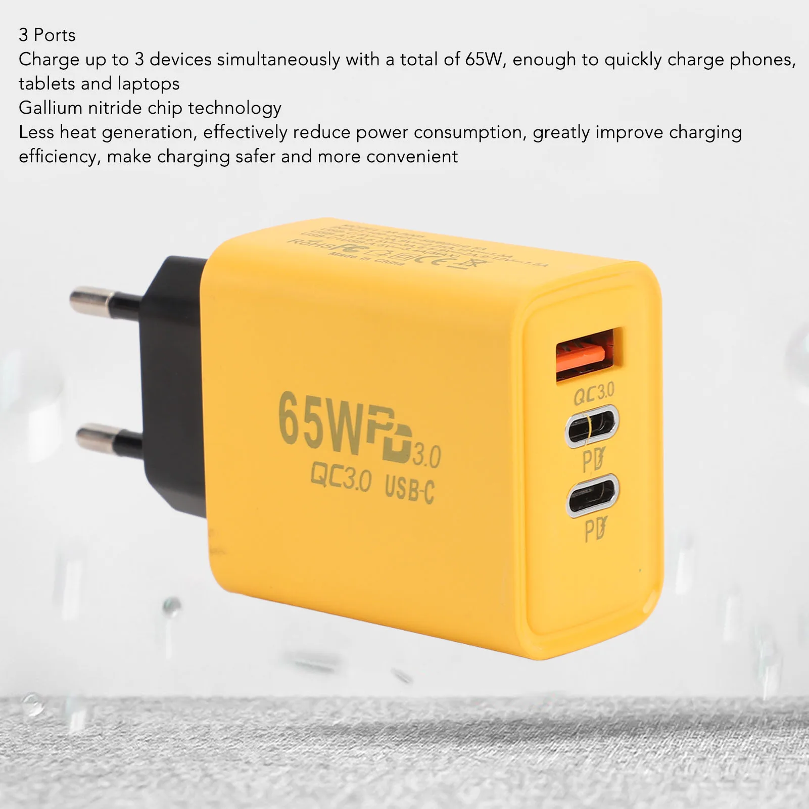 Bloque adaptador de corriente USB C para tableta 3