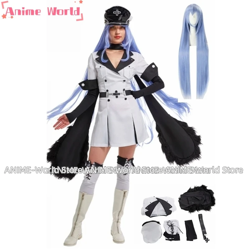 

Костюм для косплея из аниме Esdese Esdeath, Униформа на Хэллоуин, карнавальные костюмы, костюм из двух предметов