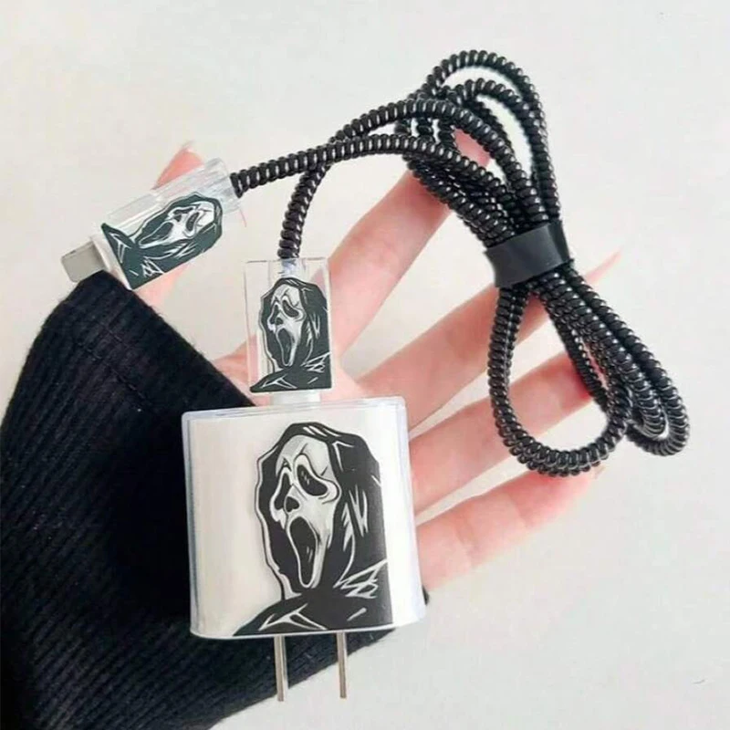 รูปสินค้า เคสสายชาร์จโครงกระดูก ป้องกันสายชาร์จ iPhone