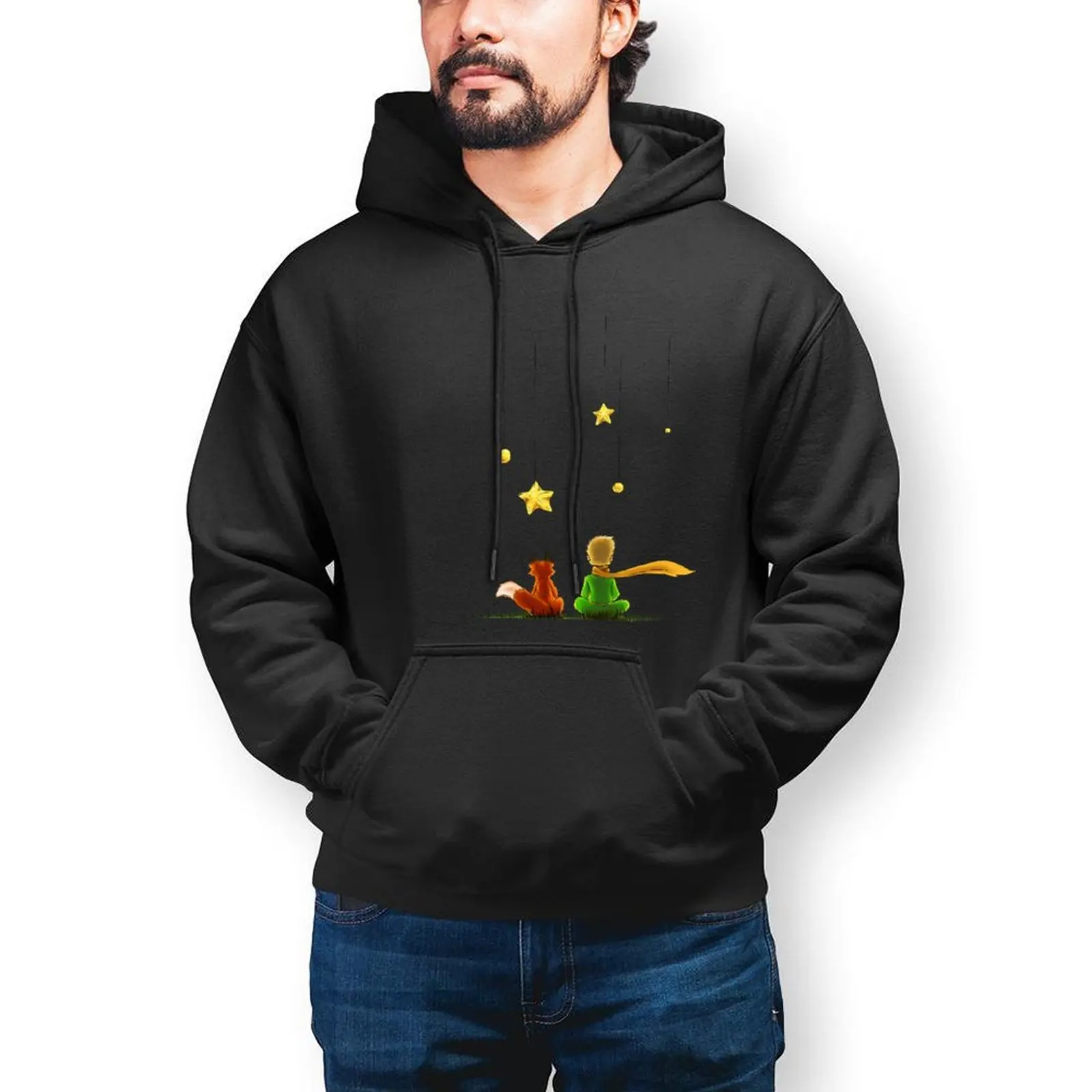 

Little Prince Casual Hoodies Unisex Le Petit Prince Aesthetic Pullover Hoodie Autumn Street Style Sweatshirts Oversized Clothing